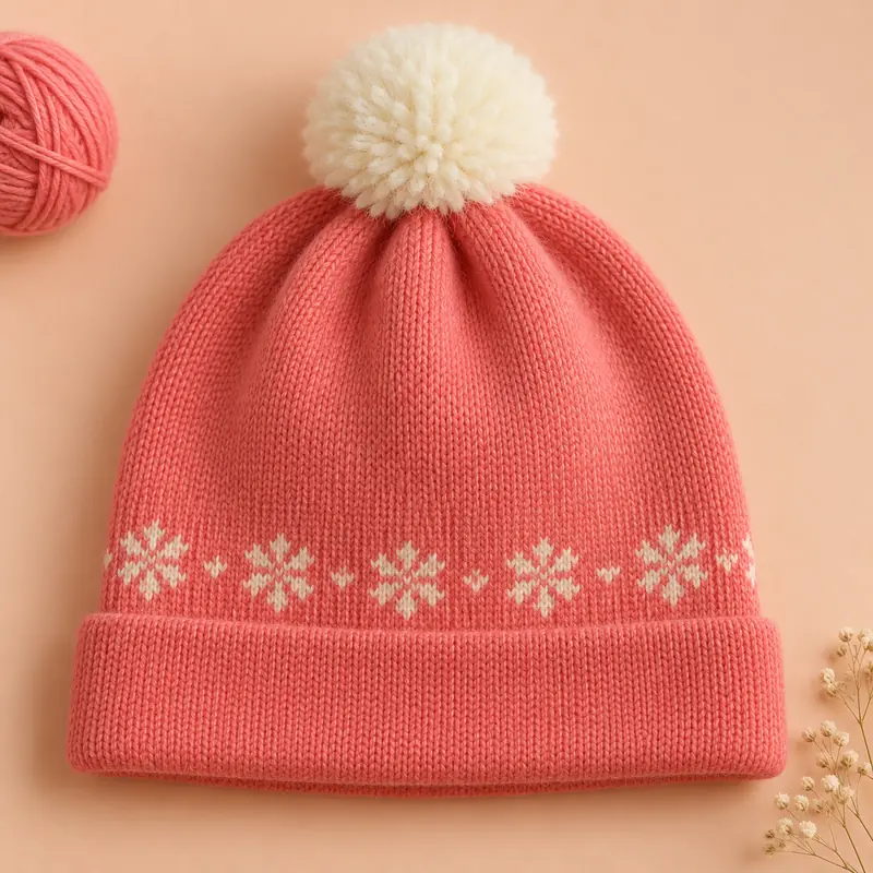 Drawing of the finished Beanie